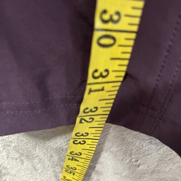 Athleta Chelsea Cargo Lined Pant Womens 10 Tall Purple Gray Pockets - Picture 8 of 9
